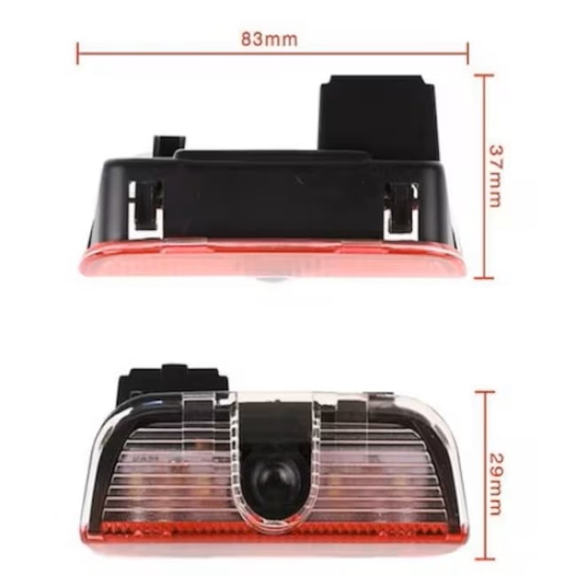 Set 2 Logo Shadow Light pentru Portiere VW Passat, Eos, Golf, Touareg, Sharan, Arteon, Jetta, Scirocco