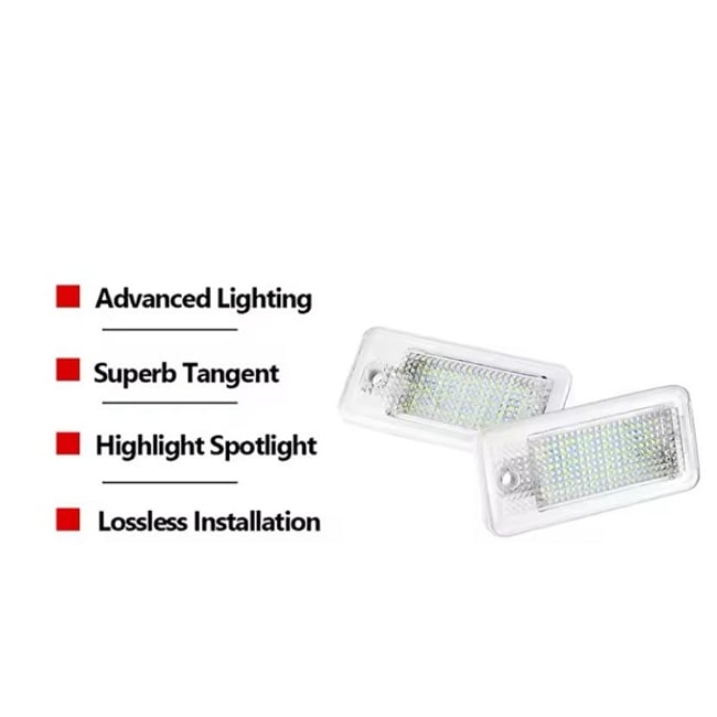 Set 2 lampi numar LED pentru audi a3, s3, a4 b7, s4 b7, rs4 b7, a6 c6, s6 c6, rs6 c6, a8, q7