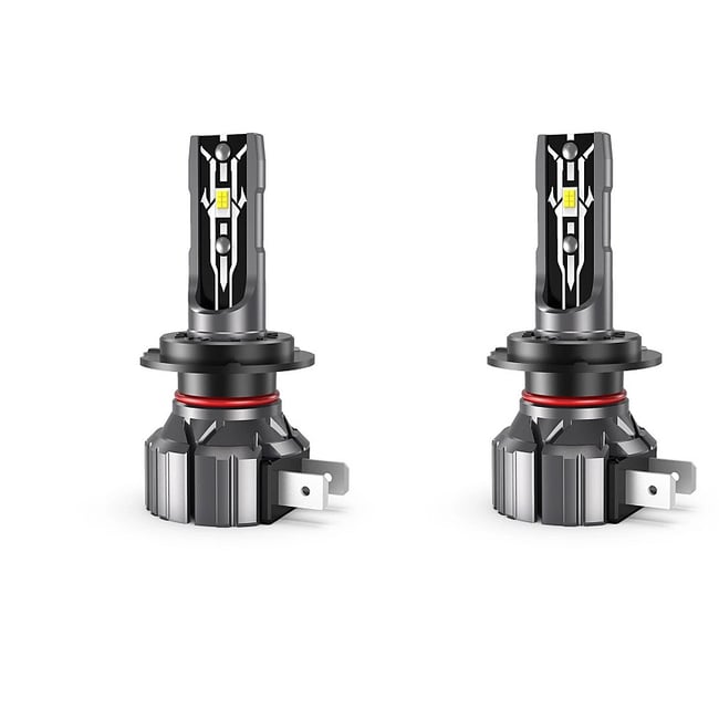 Set 2 Becuri Auto, Led H7, 100w, Plug & Play, 6000k, 15000lm, 12V, Alb