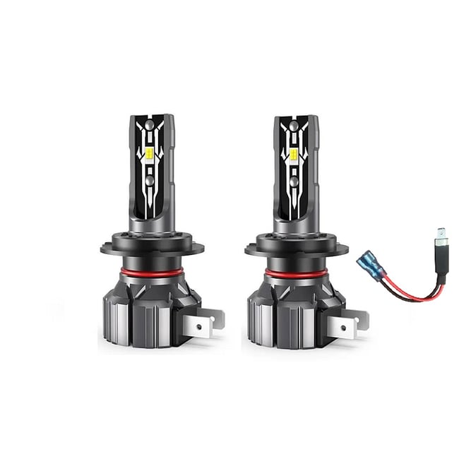 SET 2 BECURI AUTO, LED H1, 100W, PLUG & PLAY, 6000K, 15000LM, 12V, ALB