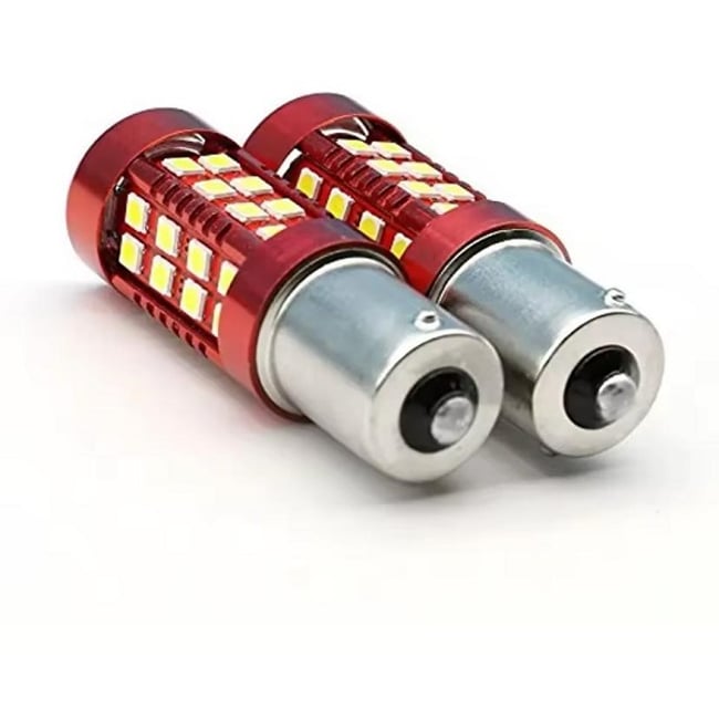 Set 2x Becuri Auto, Led BA15S, 55w, 900lm, 6000k, 12v, 36 smd, alb