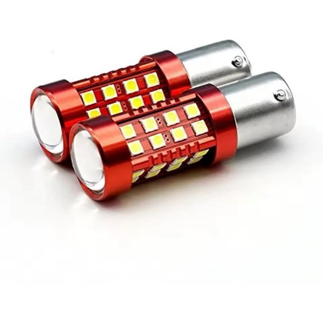 Set 2x Becuri Auto, Led BA15S, 55w, 900lm, 6000k, 12v, 36 smd, alb