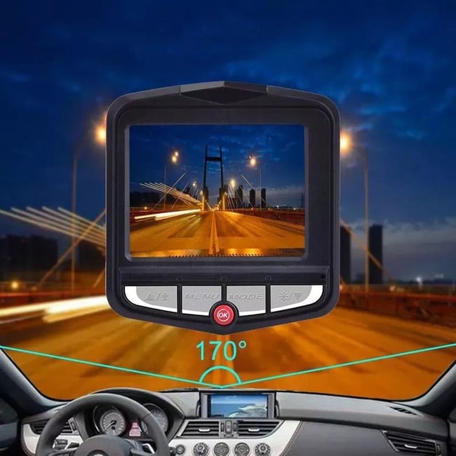 Camera auto DVR, 1080x1920 Full HD, unghi de filmare 170 grade, senzor de miscare, slot card SD, 100 mAh