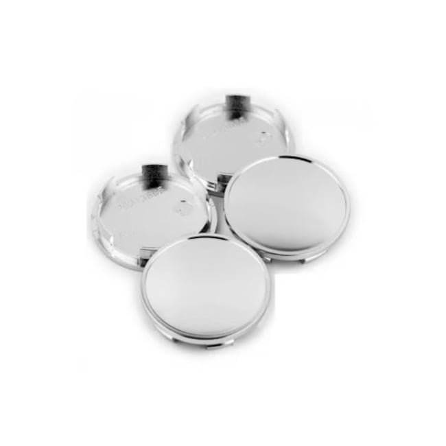 Set 4 capacele pentru jante aliaj, 65mm, crom lucios