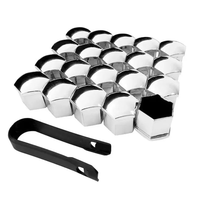 Set capace prezoane cu cheie 19", premium, crom