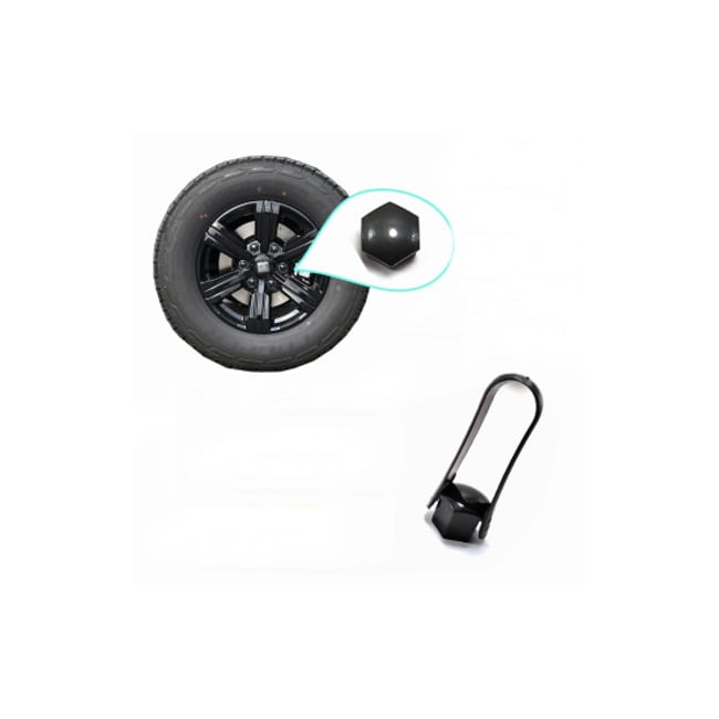 Set capace prezoane cu cheie 17", premium, gri lucios