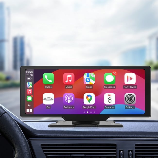 Sistem Navigatie Auto 10.5 inch, Carplay & Android, Bluetooth 5.1, Wi-Fi, Camera video 1080p, Ecran IPS HD Full-Touch, Fm, Aux