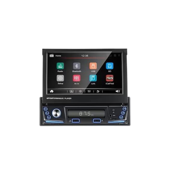 MP5 Player Auto cu Display Retractabil, 1DIN, Radio FM, Ecran 7'', Bluetooth, 60Wx4