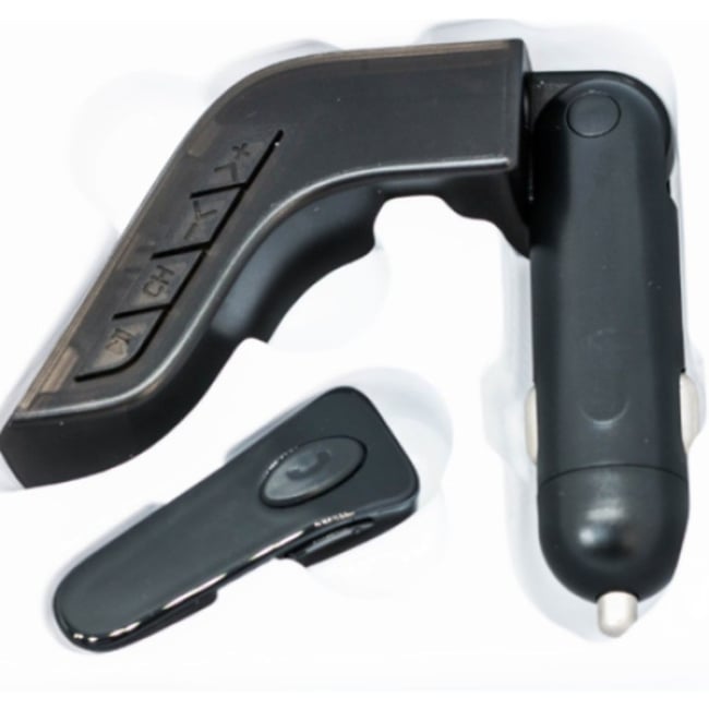 Kit Handsfree Auto, Bluetooth Cu Casca Inclusa, FM, Wireless, 2xUSB