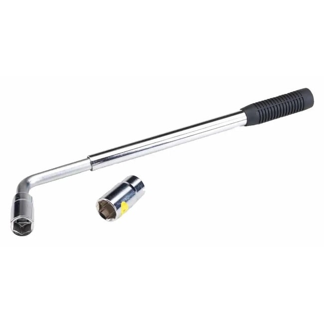 Cheie telescopica tip L pentru roti, 2 tubulare 17x19 mm / 21x23 mm