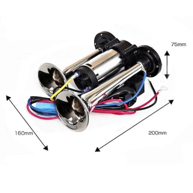 Claxon 2 Goarne 12V cu Compresor CA618