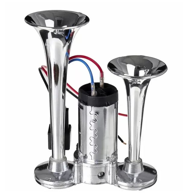 Claxon Chrome SL 1020 cu 2 goarne si compresor putere 12V / 24V