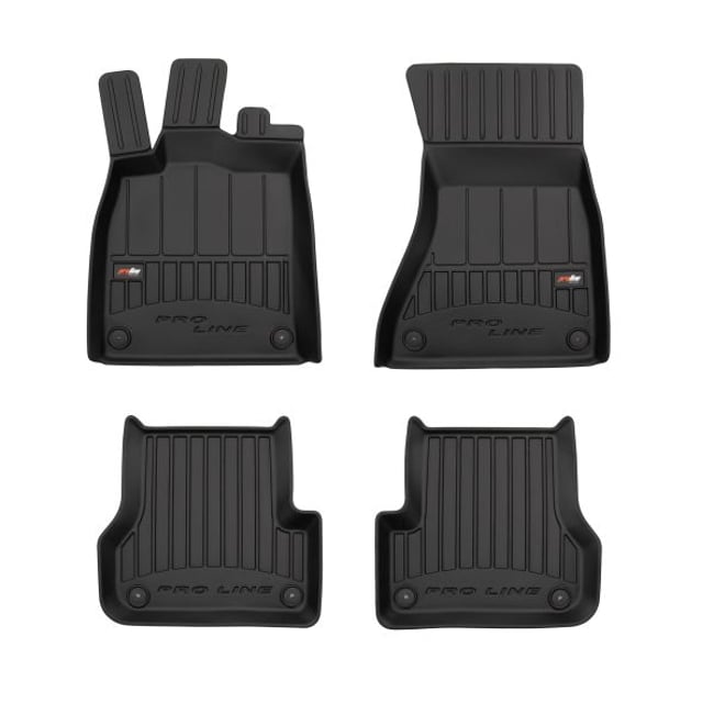 Set 4 covorase auto din cauciuc FROGUM premium, PROLINE 3D, pentru AUDI A6 ALLROAD C7 11.10-09.18, Break / Sedan, versiune: AWD/4WD / FWD