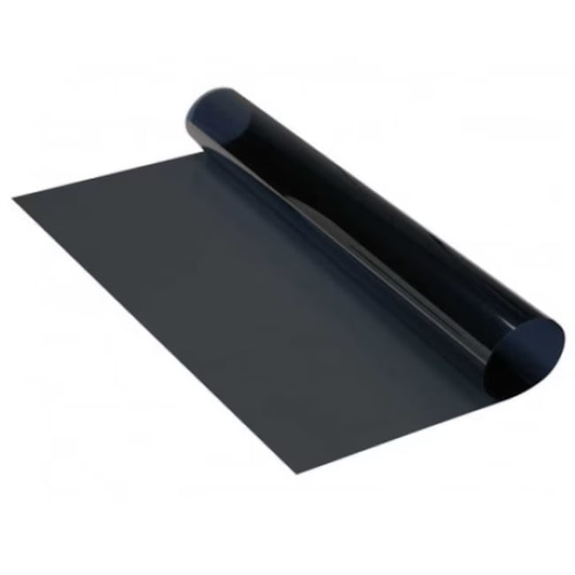 Folie auto super Dark Black, cu transparenta 5%, dimensiune 50x300cm