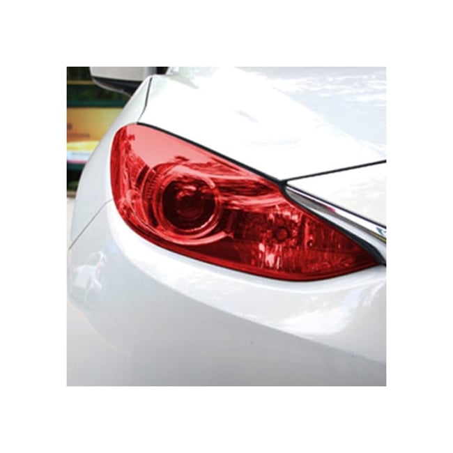 Folie rosie auto pentru protectie faruri / stopuri 60cmx60cm