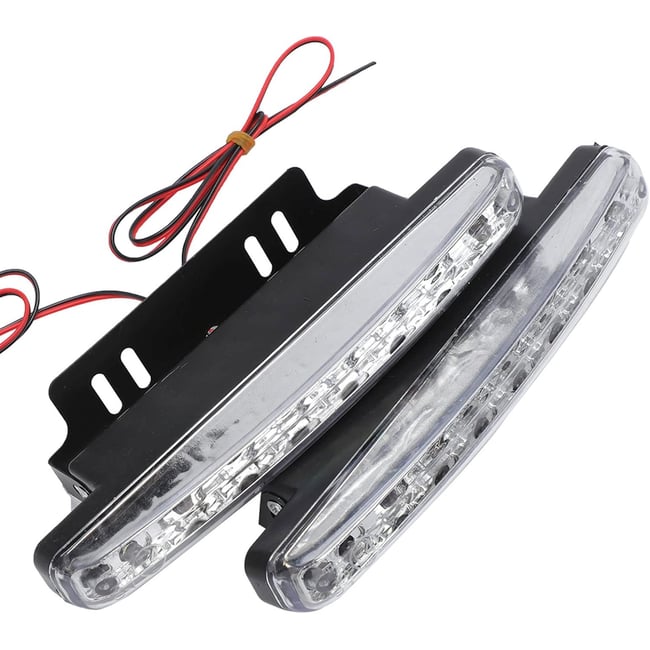 Set 2x Lumini De Zi DRL, 8 Led, 6000K