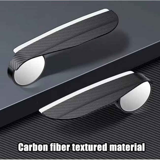 Set 2 oglinzi auto pentru unghi mort, premium, carbon