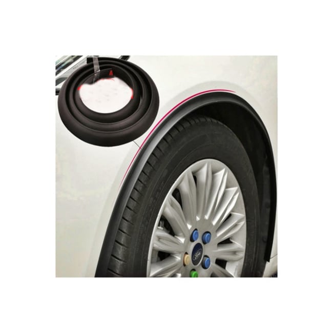 SET 4 ORNAMENTE PROTECTIE ARIPA DIN CAUCIUC 160CM X 2CM, NEGRU