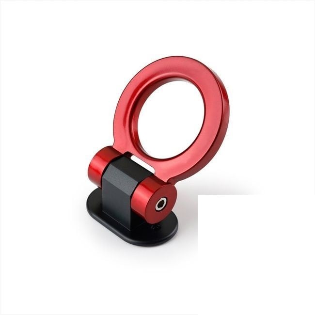 Ornament carlig remorcare racing, montaj dublu adeziv, rosu