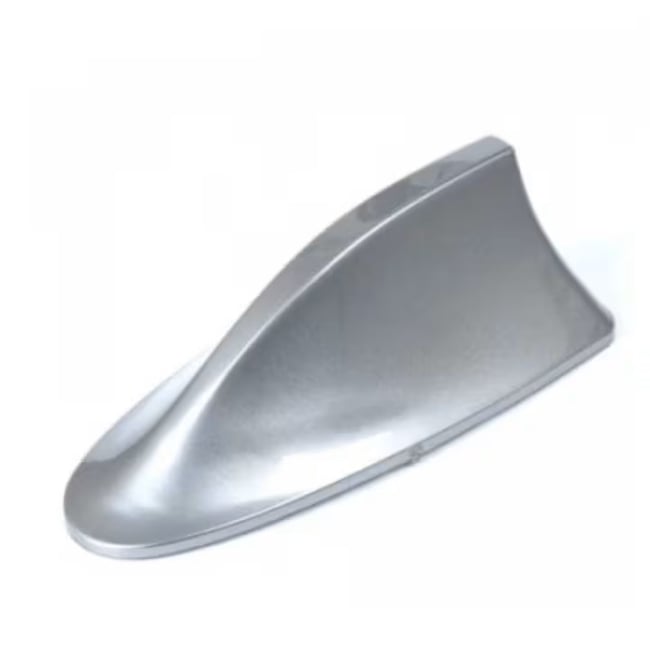Antena auto ornament coada de rechin, culoare argintiu, fara FM