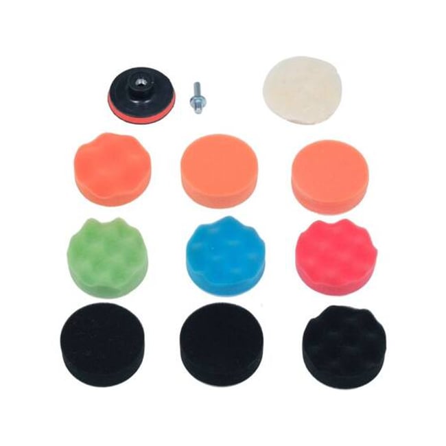 Set bureti pentru polisat cu diametrul de 80 mm, disc cu filet M10, adaptor pentru prindere de 8 mm, Yato YT-47930