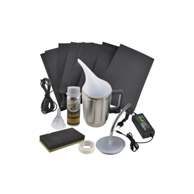 Kit restaurare faruri auto cu polimer lichid 100ML , include accesorii si alimentare duala 12V / 220V