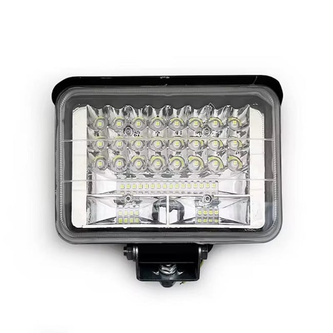 Proiector LED auto OFF-ROAD 48 leduri, 144W, 5'', 2 faze, 12V-24V, 6500K, carcasa aluminiu
