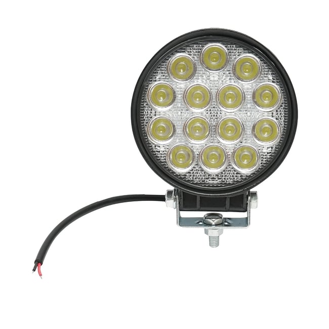Proiector led rotund, 42 W, 10-30V, 6000K, pentru offroad, vanatoare, pescuit, utilaje