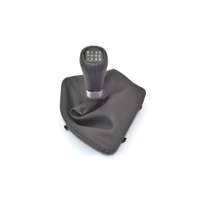 Manson schimbator imitatie piele si maner compatibil BMW cu 2 adaptoare pentru 5 si 6 viteze, seria 5 / 6 / 7 / x5