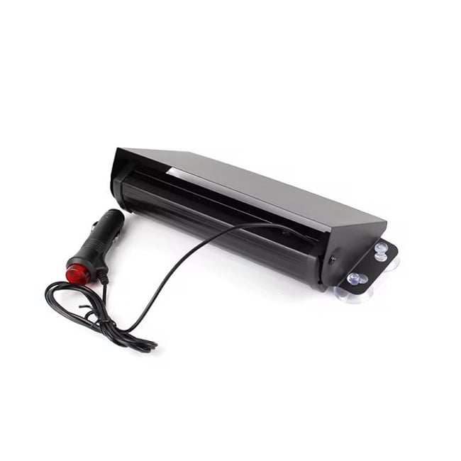 Lampa led stroboscopica cu ventuza, lumina rosu-albastru, 8 leduri, 26.5 x 11 cm, 8W, 12V