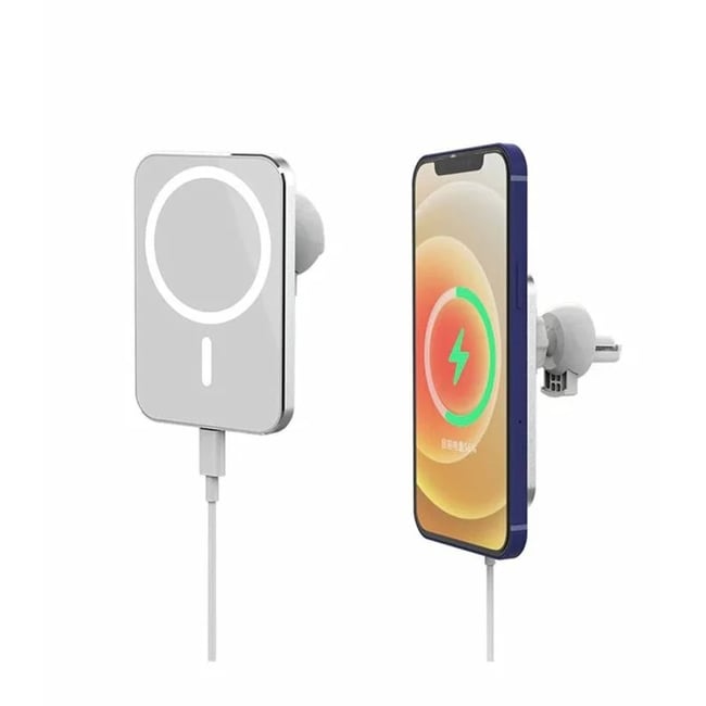 Suport Auto cu Incarcare Wireless Rapida 15W si Tehnologie MagSafe