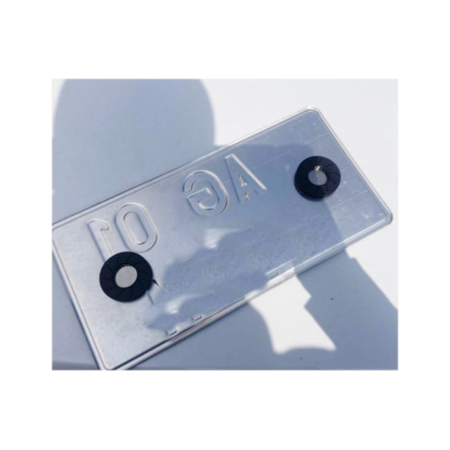 Suport numar inmatriculare auto magnetic, fara demontare bara, metal + adeziv 3m, montaj rapid