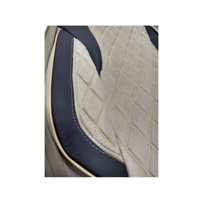 Huse scaune auto universale, fractionate, Premium, fata si spate, standard, bej / negru
