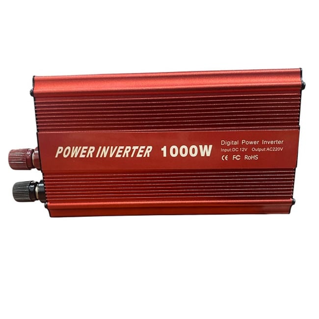 Invertor tensiune 12V-220V, 1000 W, ventilator racire, indicator led, protectie supraincalzire