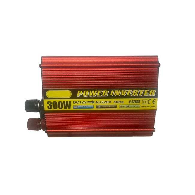Invertor tensiune 12V-220V, 300 W, ventilator racire, indicator led, iesire usb, protectie supraincalzire, alimentare priza auto 12v