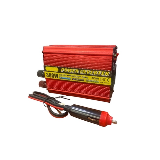 Invertor tensiune 12V-220V, 300 W, ventilator racire, indicator led, iesire usb, protectie supraincalzire, alimentare priza auto 12v