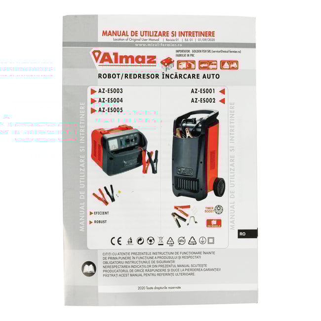 Robot pentru Incarcare Auto 12V-24V, 20-1200Ah CD-430 Almaz AZ-SE002