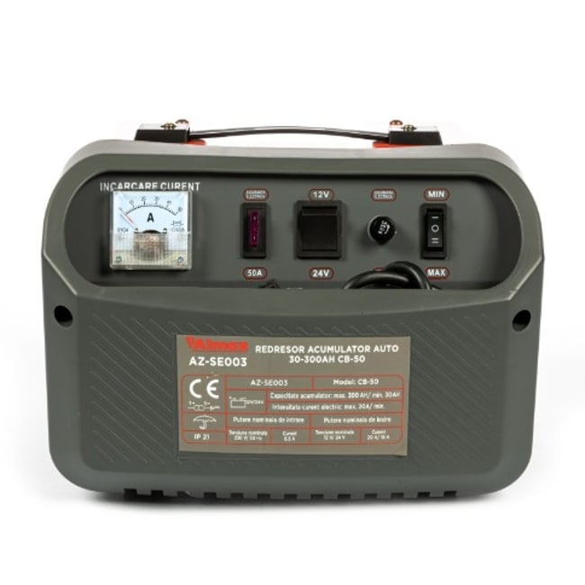 Redresor Auto 12-24V, 30-300 Ah, CB-50 ALMAZ AZ-SE003, Incarcator Baterii si Acumulatoare