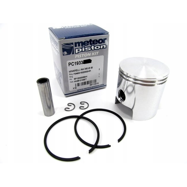 Kit piston scuter Minarelli AM6 Aprilia RS 50 RX SX Pegaso Tuono Classic 2T, 49 mm, racire apa - METEOR PC1933