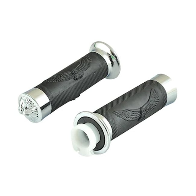 Mansoane Ghidon Moto, Cauciuc, Negre, Model Vultur