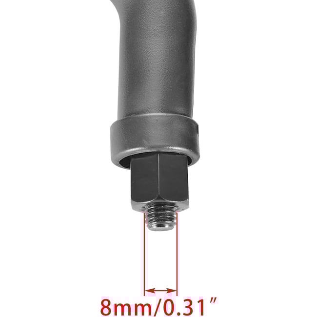 Set oglinzi moto si Atv, filet M8, negru/carbon