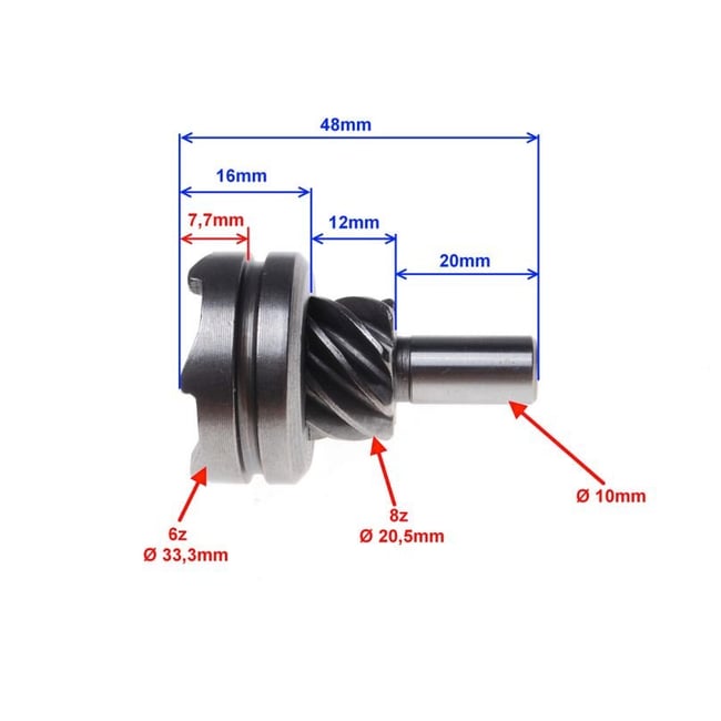 Rac pornire scuter 4T Gy6 50cc-80cc 8 dinti