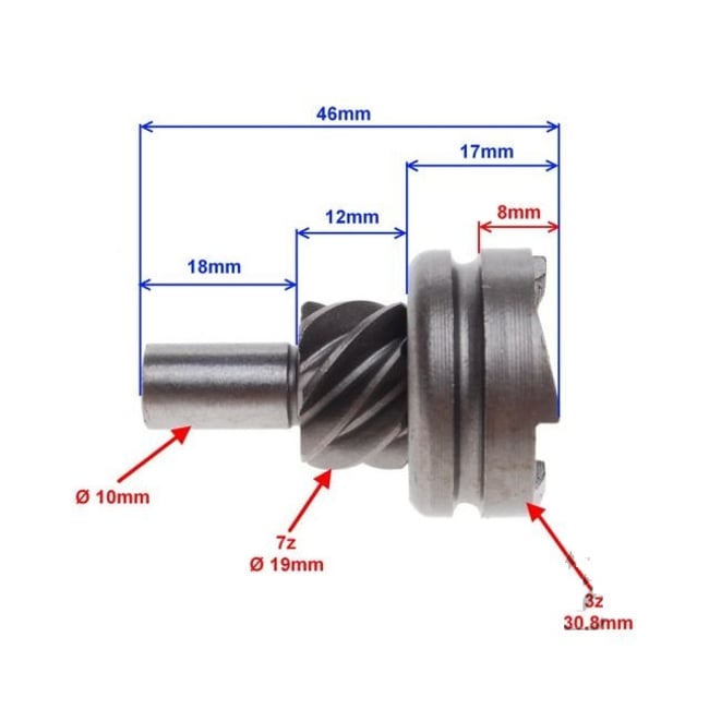 Rac pornire scuter Peugeot - Honda Dio 4T 50cc