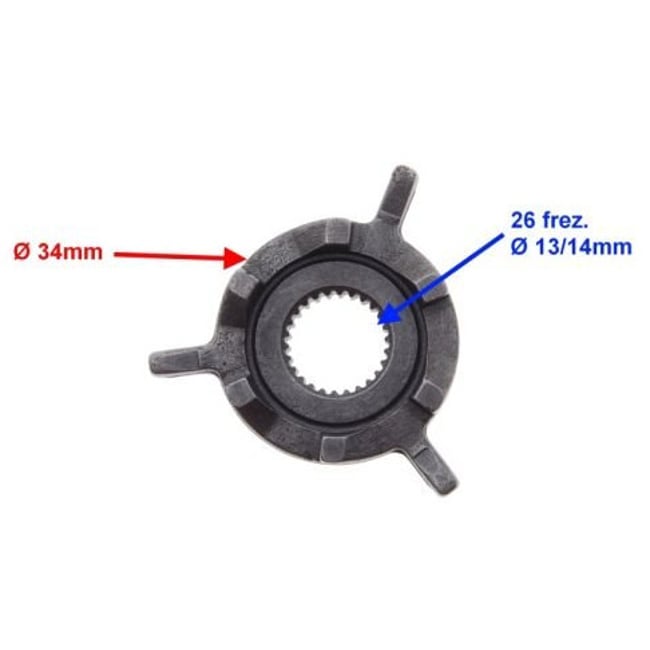 Pinion Cuplaj Variator Scuter 4T 50cc, 80cc