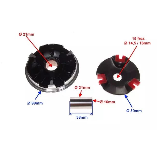 Variator scuter Yamaha Jog 90 / XH90