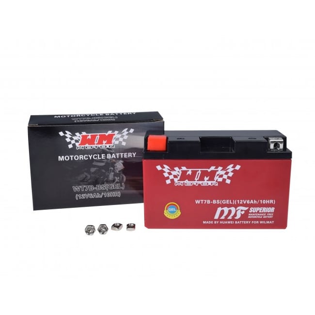 Baterie moto, 12V 6 Ah, gel, WT7B-BS ( YT7B-BS )
