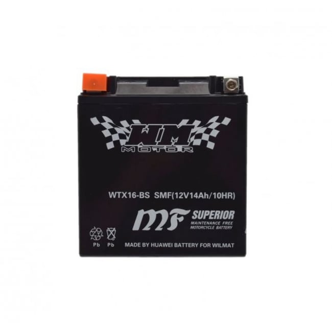 Baterie moto, 12V 14 Ah, gel, WTX16-BS ( YTX16-BS )