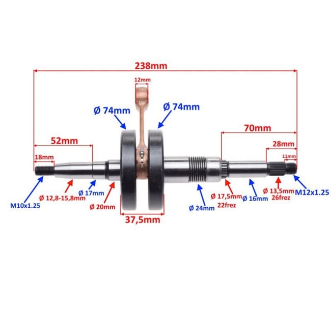 Ambielaj scuter Suzuki Katana, Morini, Aprilia Habana 50cc (1999-2006)