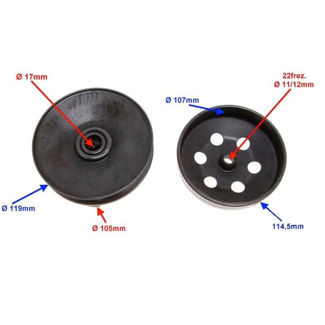 Ambreiaj complet scuter GY6 4T 50-80cc