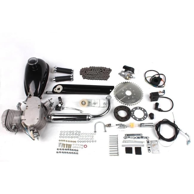 Kit Motor Bicicleta Complet 80cc, 2 Timpi